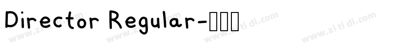 Director Regular字体转换